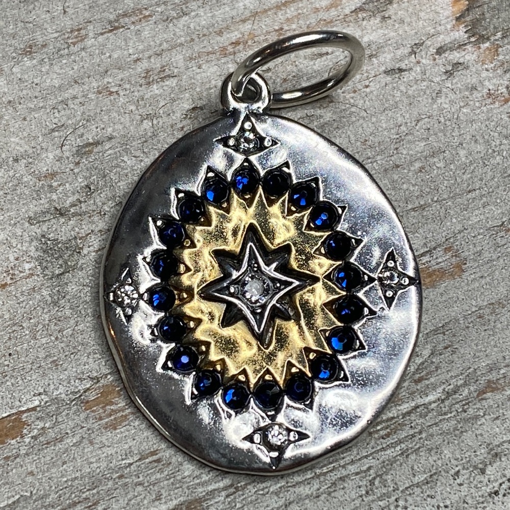 Grace & Heart G&H TRUE NORTH Pendant .925 STERLING SILVER BRASS 1 1/4” BRAND NEW